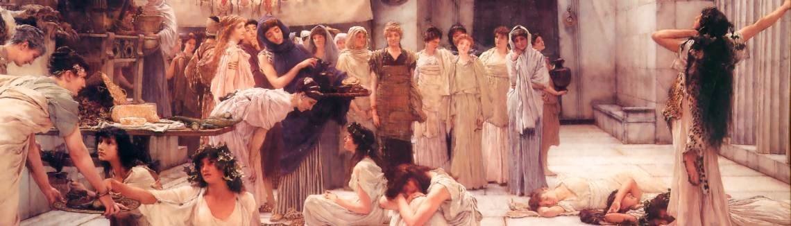 Sir Lawrence Alma-Tadema - The Women Of Amphissa