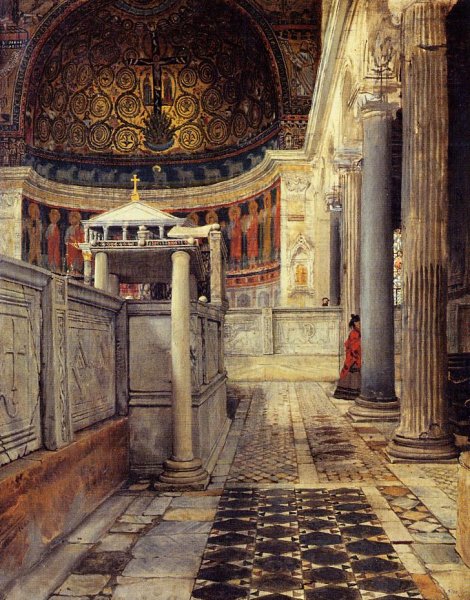 Interior Of The Church Of San Clemente Rome