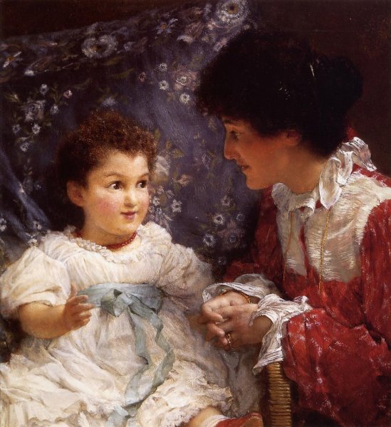 Mrs George Lewis and Her Daughter Elizabeth