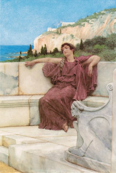 A Female Figure Resting (or Dolce far Niente)